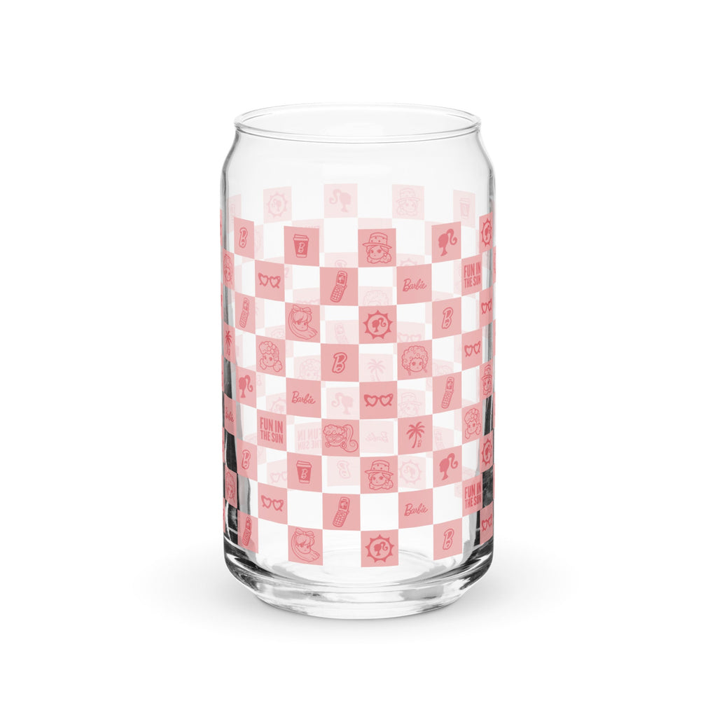 Barbie Checkerboard Icons Cutie Clear Glass