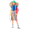 Barbie BMR1959 Doll - Color Block Sweatshirt with Logo Tape & Striped Shorts