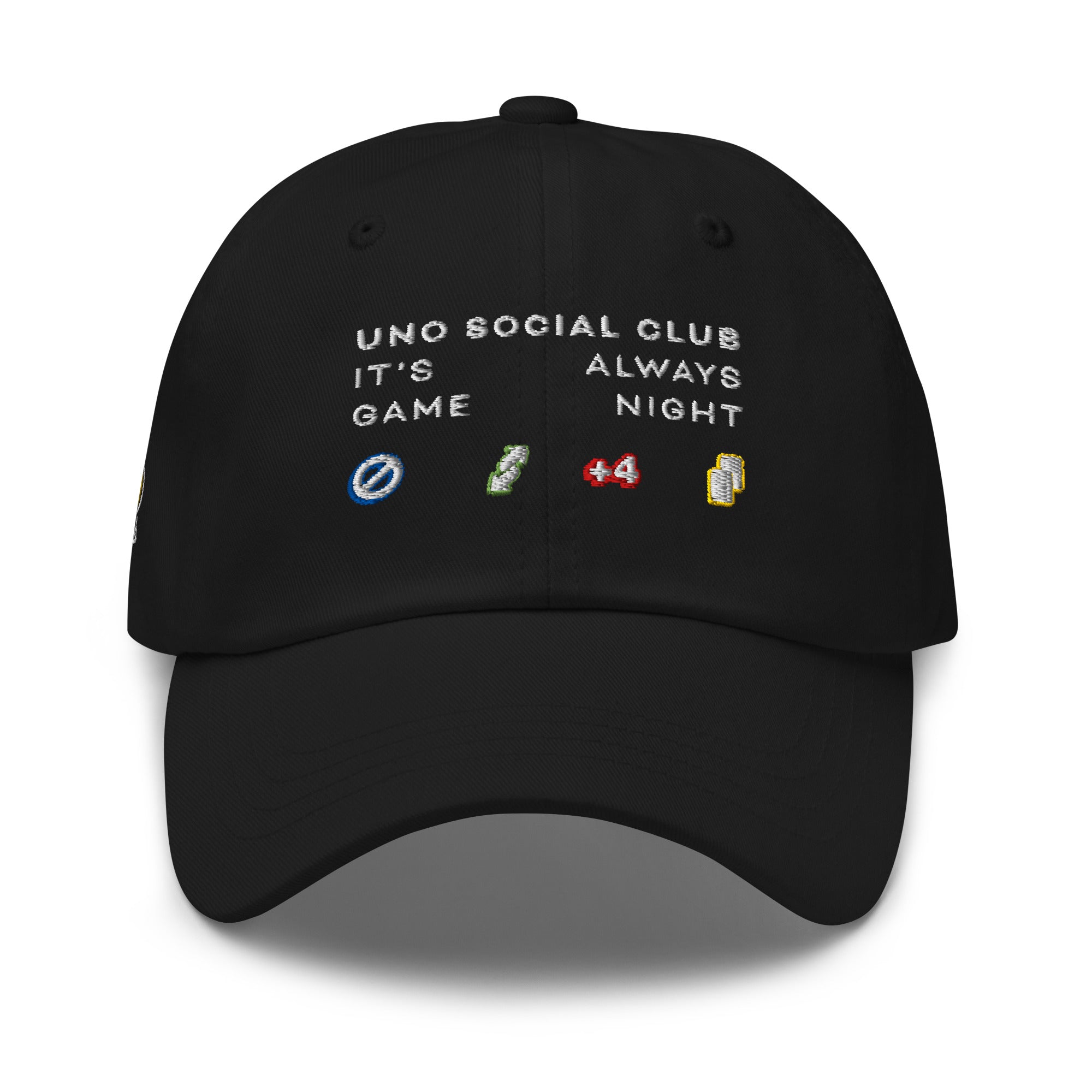 UNO Social Club It's Always Game Night Black Hat