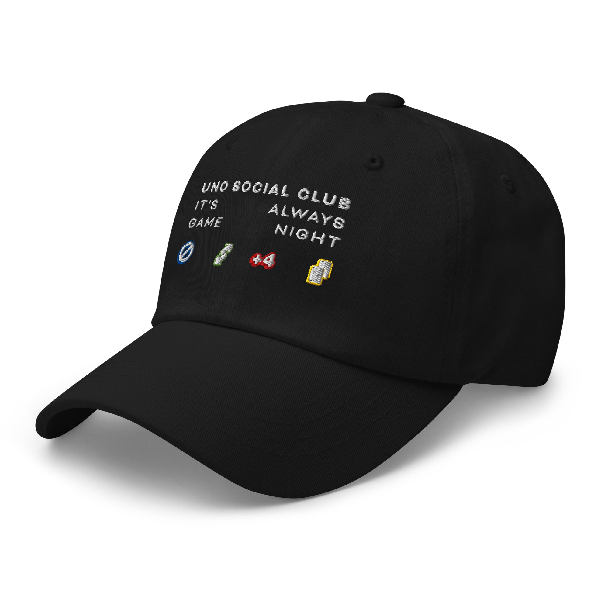 UNO Social Club It's Always Game Night Black Hat