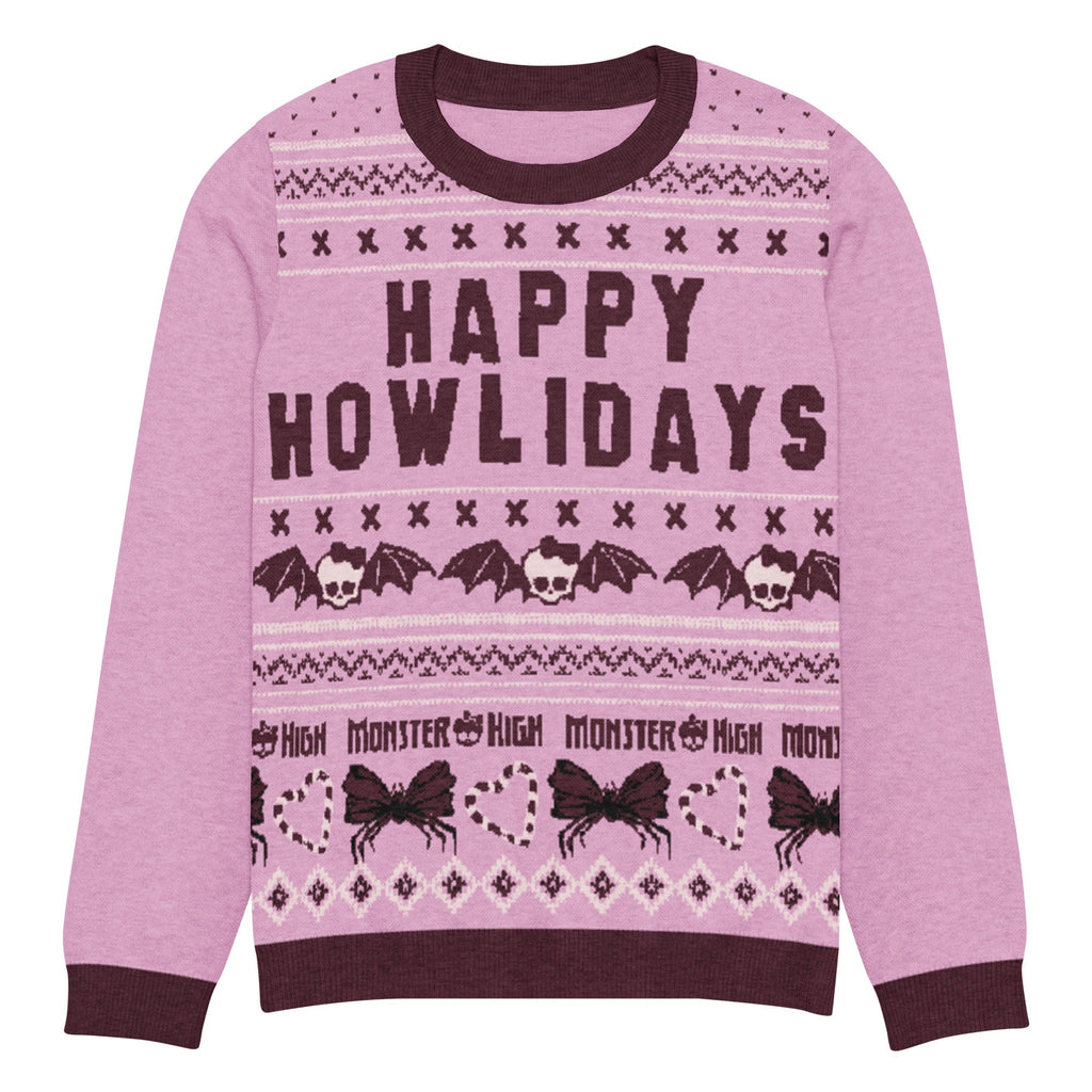 Monster High Happy Howlidays Pink Ugly Sweater