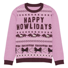 Monster High Happy Howlidays Pink Ugly Sweater