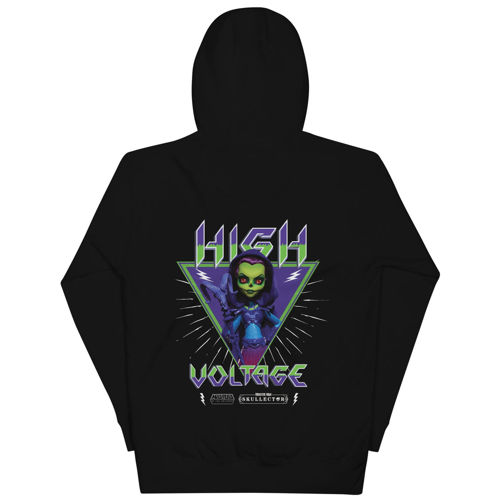 Monster High Masters of the Universe Skeletor Embroidered Black Hoodie