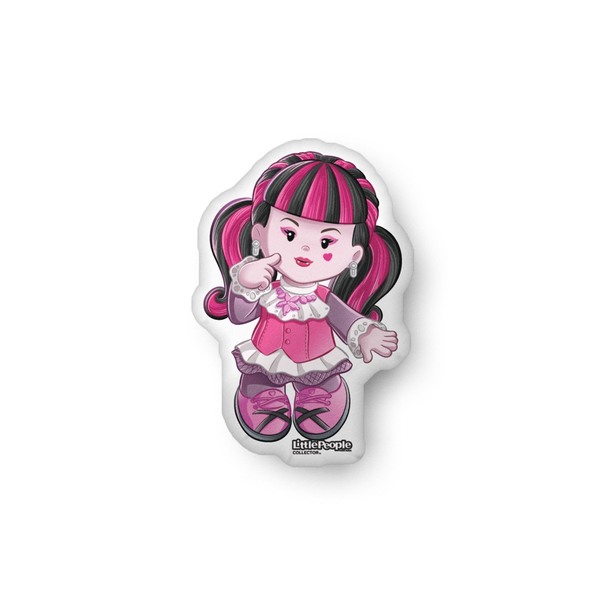 Little People Collector Monster High Draculaura White Pillow