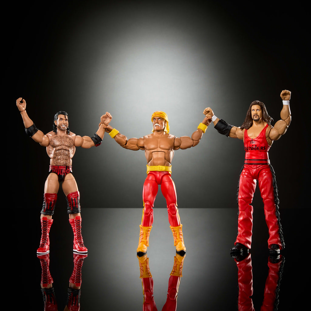WWE Elite Scott Hall Kevin Nash Hulk Hogan Action Figures
