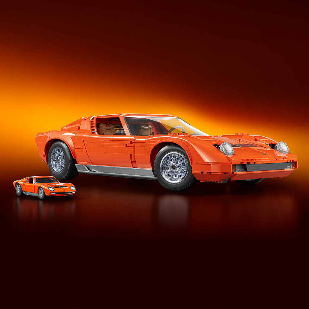 Mattel Brick Shop Hot Wheels Lamborghini Miura P400 SV Collectible Building Set