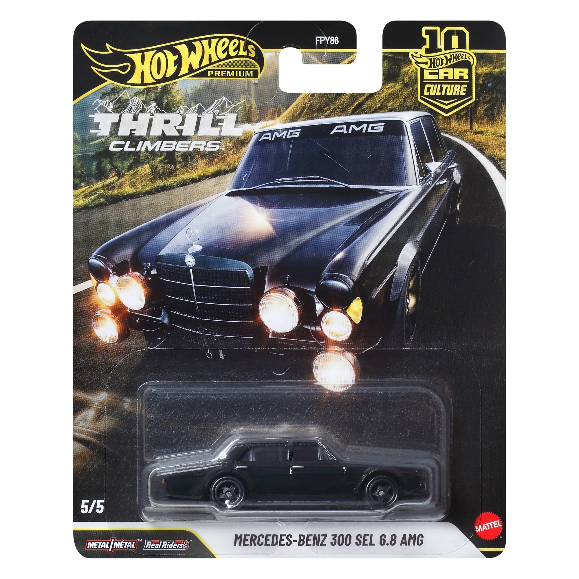 Hot Wheels Premium Car Culture Thrill Climbers Mercedes-Benz 300 SEL 6.8 AMG