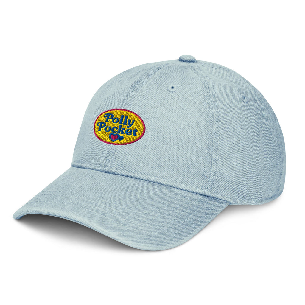 Polly Pocket Logo Light Blue Denim Hat