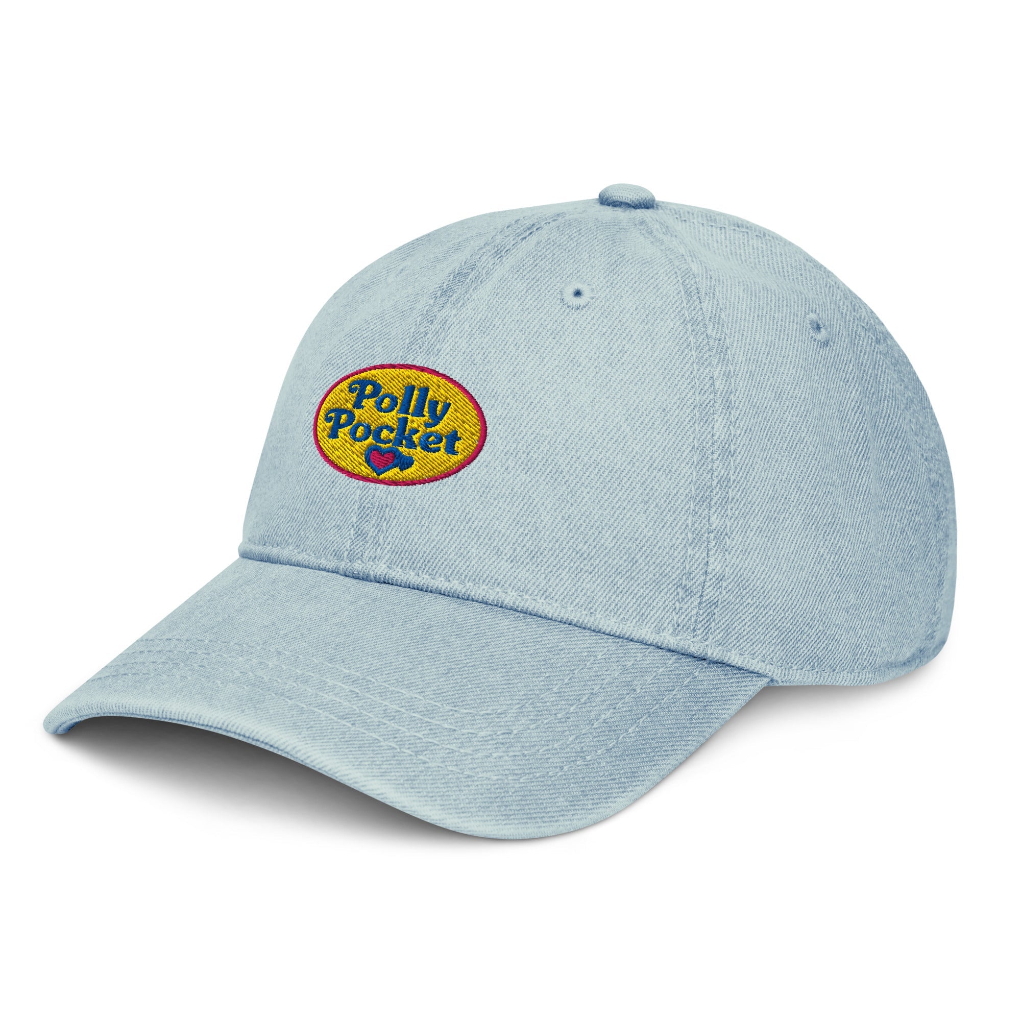 Polly Pocket Logo Light Blue Denim Hat