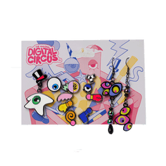 Digital Circus Earring Set