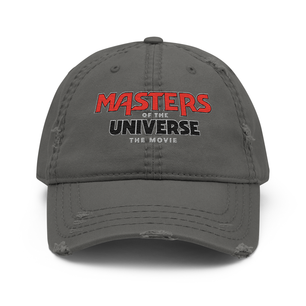 Masters of the Universe The Movie Logo Grey Dad Hat