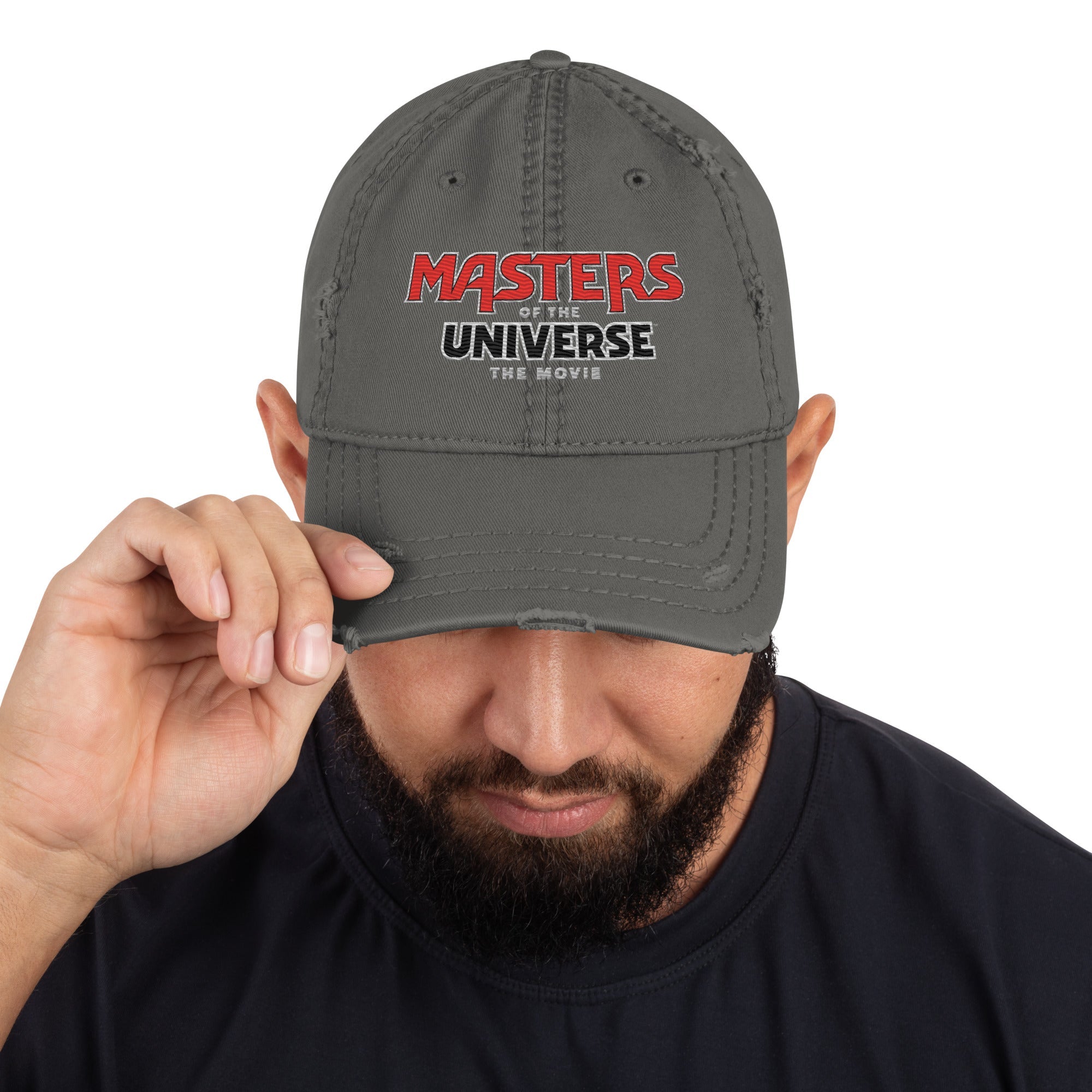 Masters of the Universe The Movie Logo Grey Dad Hat