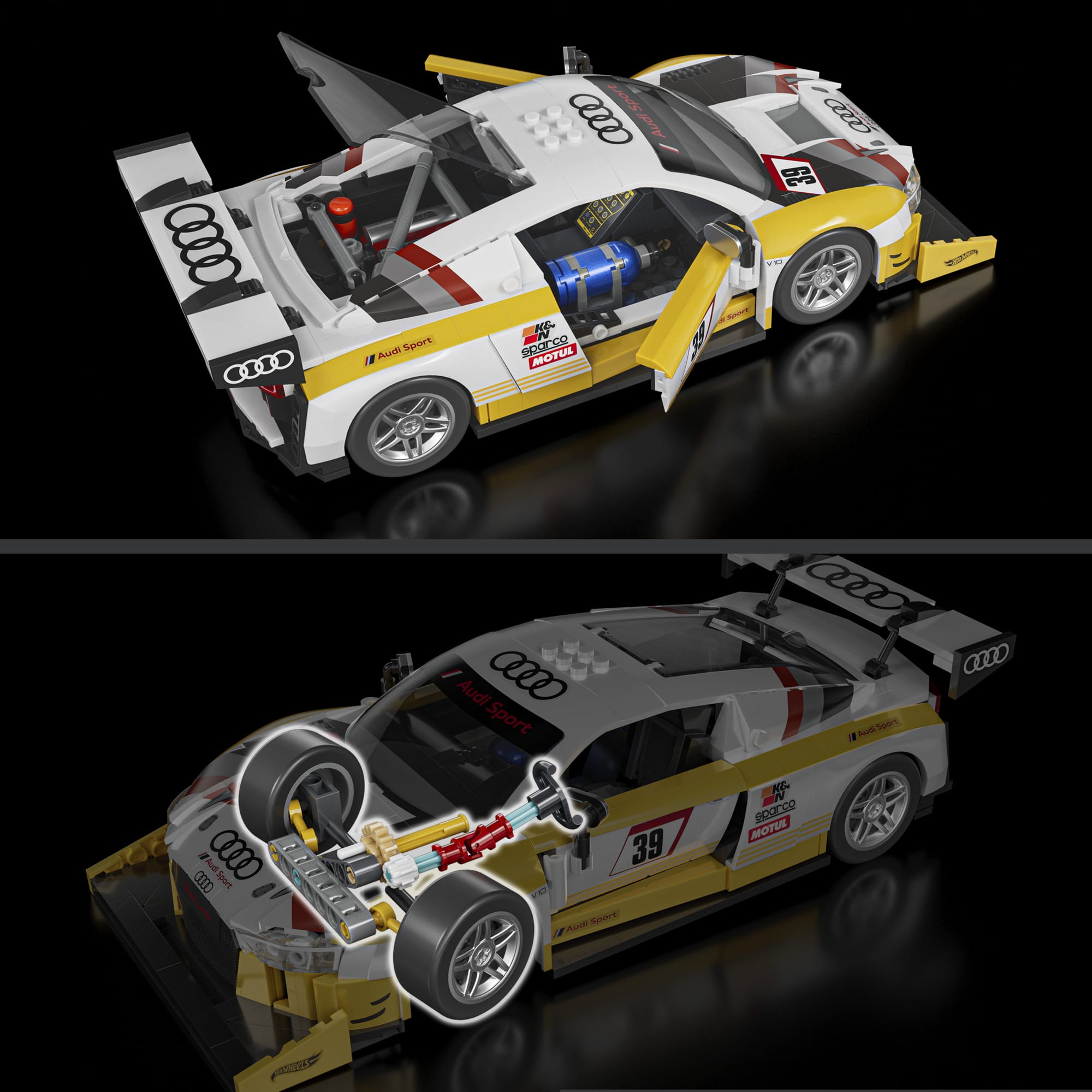 Mattel Brick Shop Hot Wheels ‘15 Audi R8 LMS Building Set