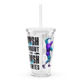 Masters of the Universe Gym Bro Skeletor Crush Your Workout Clear Water Tumbler