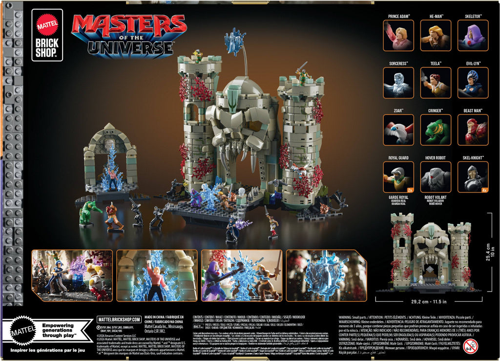 Mattel Brick Shop Masters of the Universe Battle of Castle Grayskull Building Set