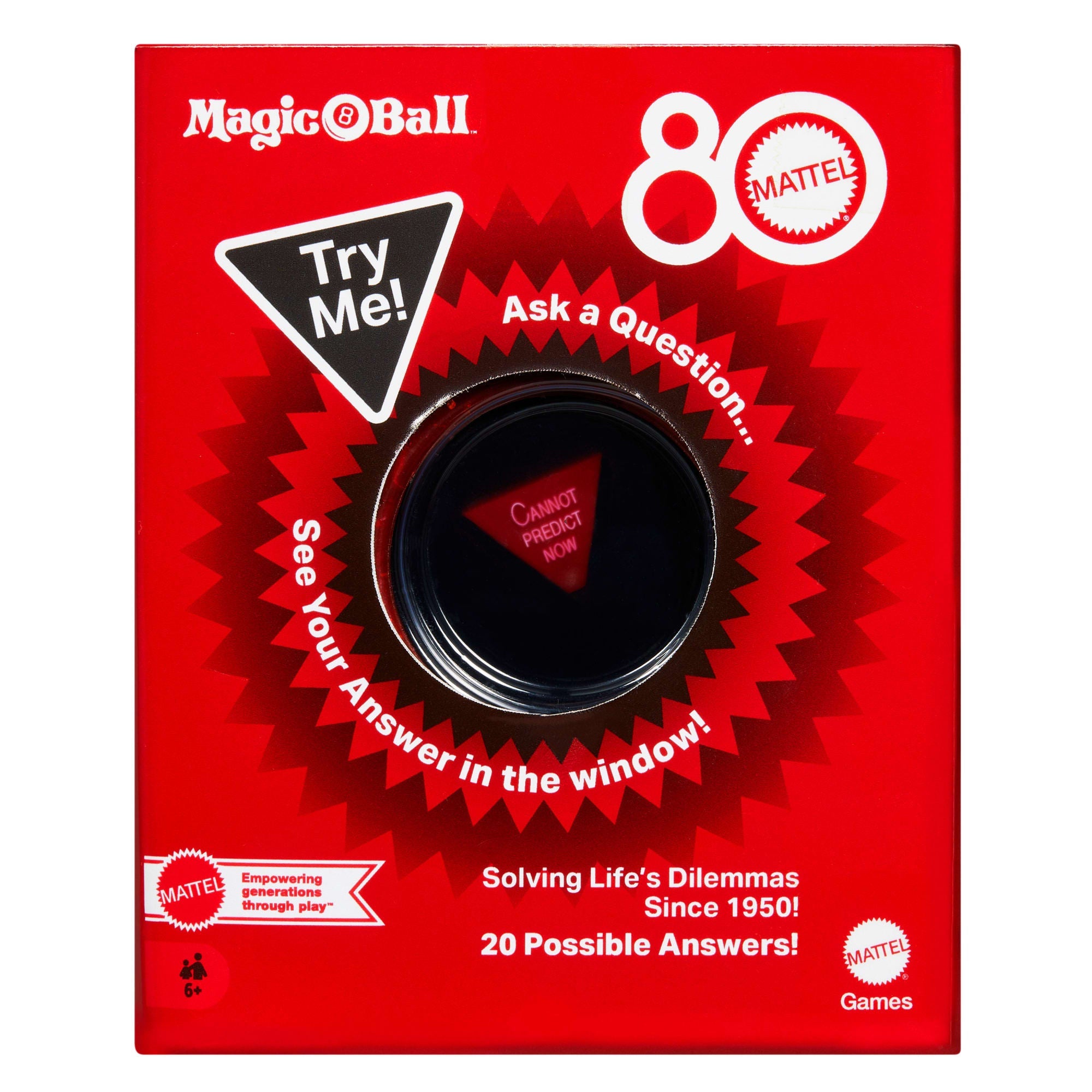Magic 8 Ball Mattel 80th Anniversary Edition