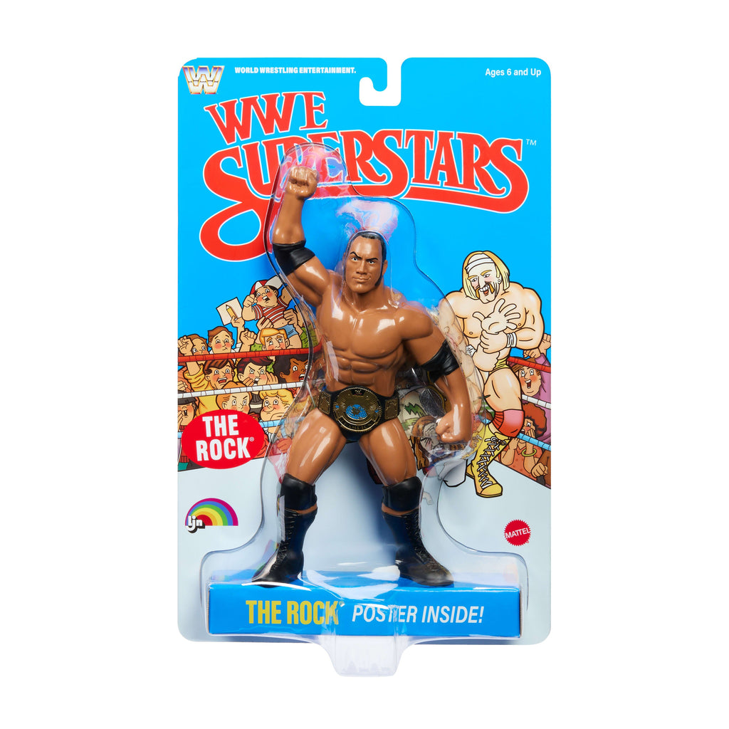 LJN WWE Superstars The Rock Action Figure