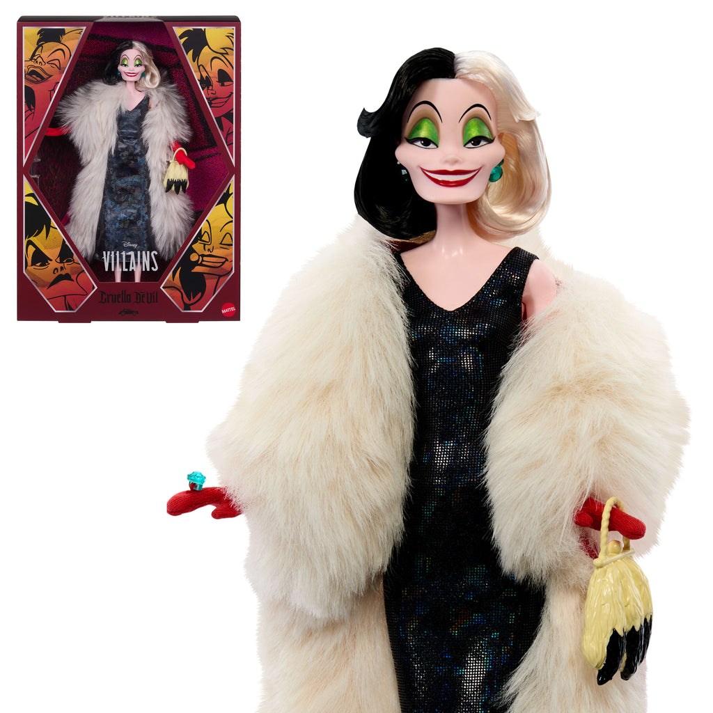 Disney Collector Cruella De Vil Collectible Villains Fashion Doll