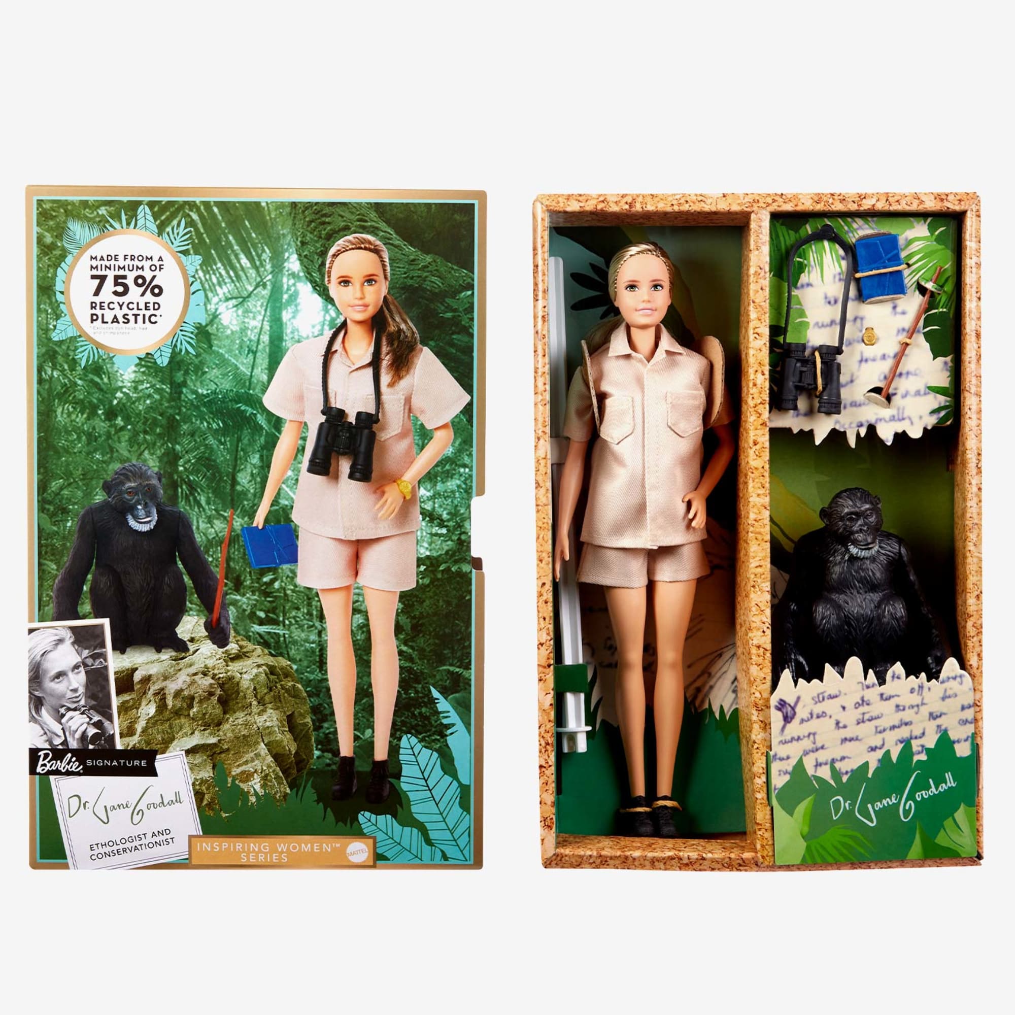 Dr. Jane Goodall Barbie Inspiring Women Doll