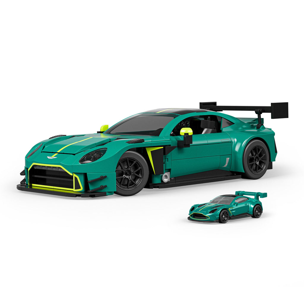 Mattel Brick Shop Hot Wheels ’24 Aston Martin Vantage GT3 Building Set