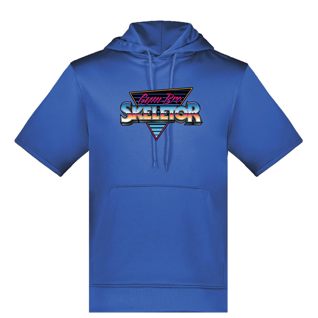 Masters of the Universe Gym Bro Skeletor Blue Short Sleeved Hoodie