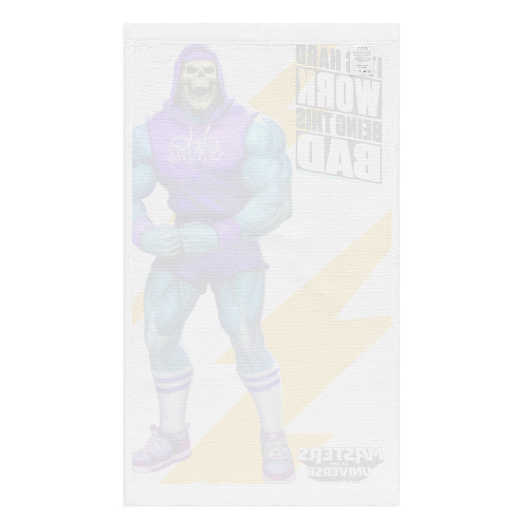 Masters of the Universe Gym Bro Skeletor Hard Work White Gym Towel