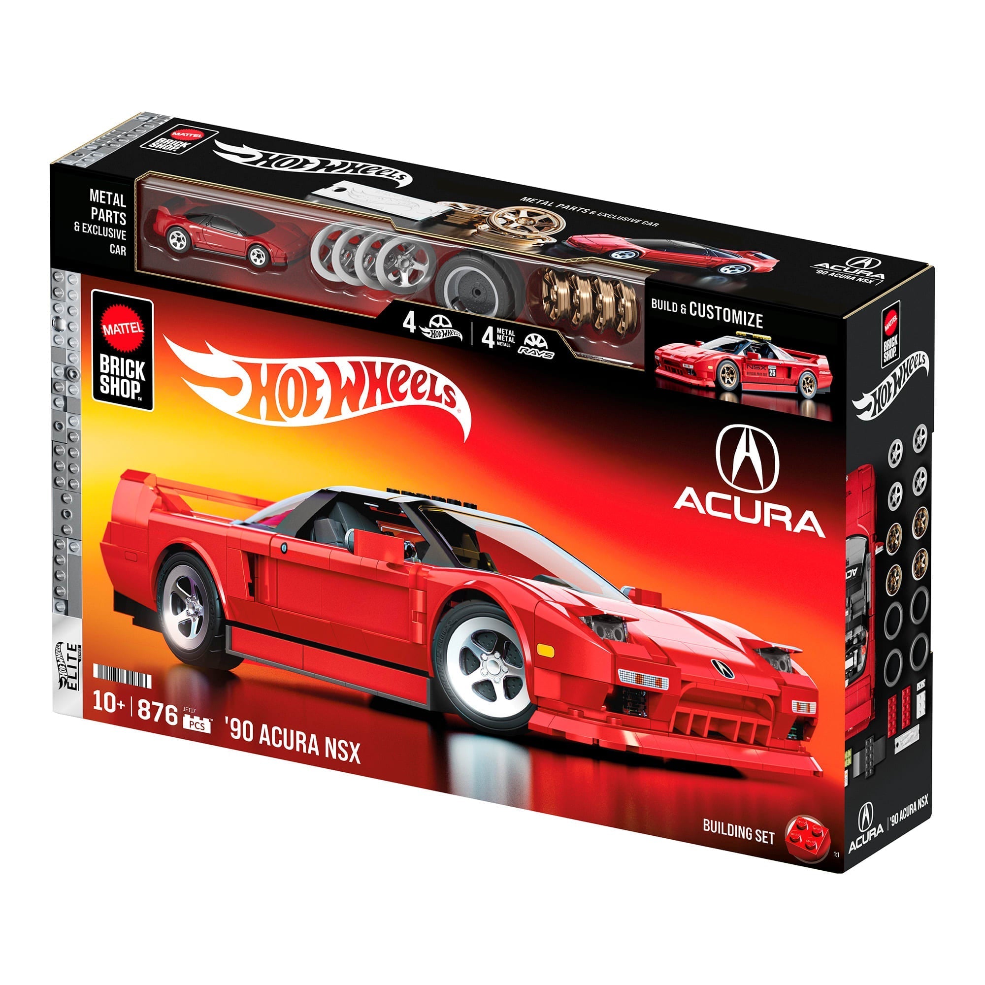 Mattel Brick Shop Hot Wheels ’90 Acura NSX Building Set