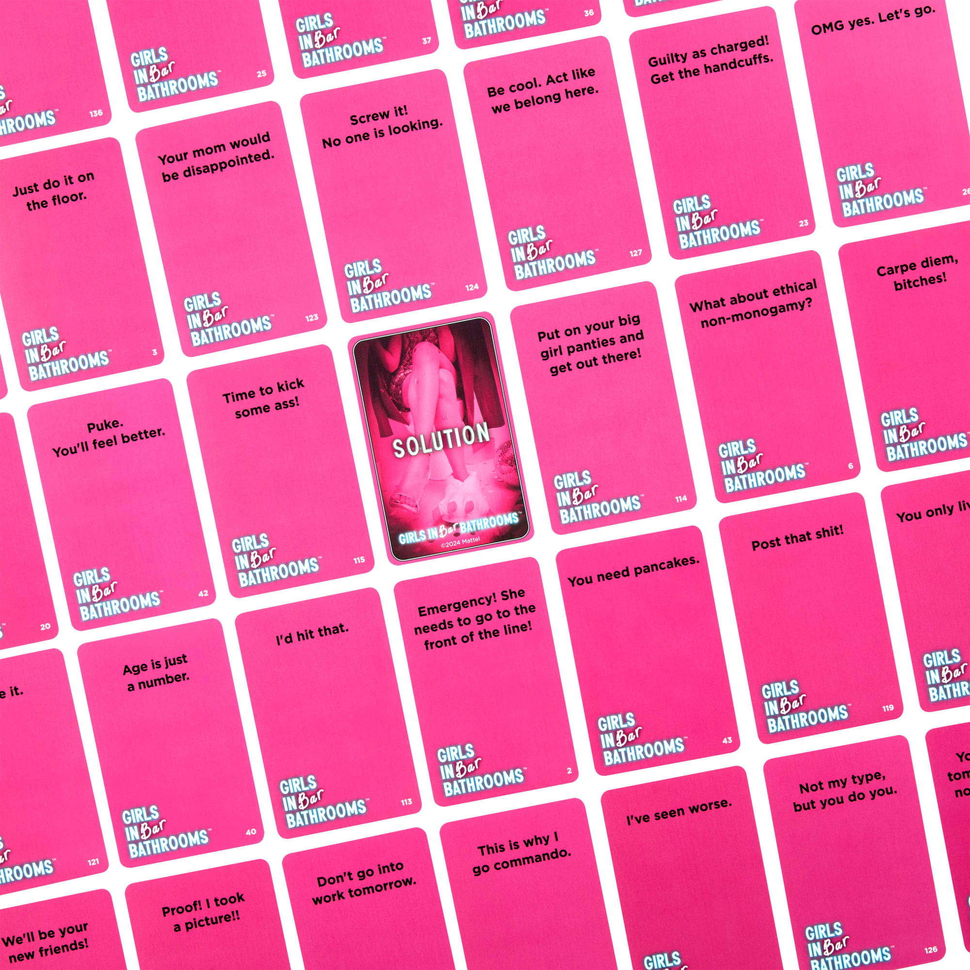Girls in Bar Bathrooms Adult Party Game