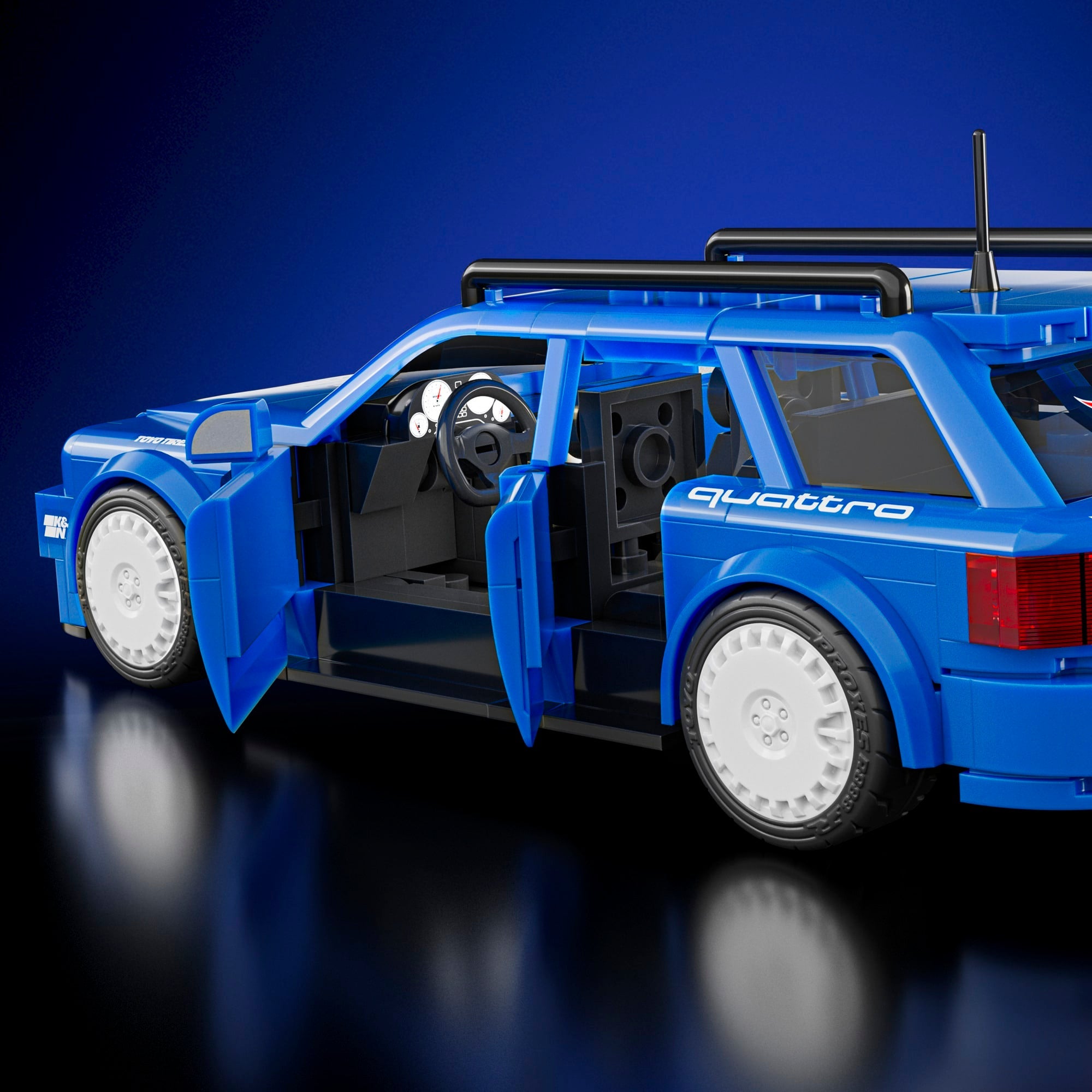 Mattel Brick Shop Hot Wheels Audi Avant RS2 Building Set