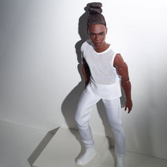 Barbie Looks Ken Doll (Brunette with Braids & Bun Hairstyle)