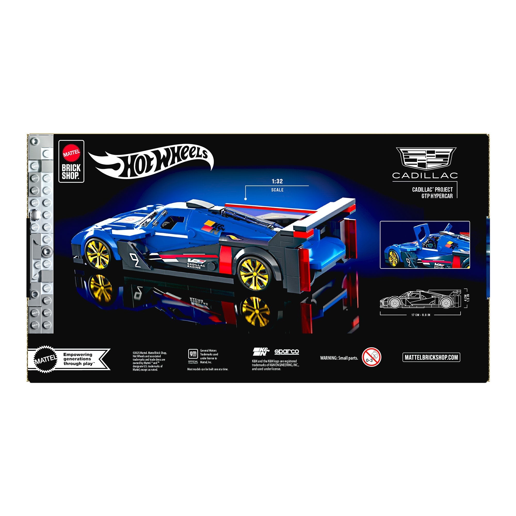 Mattel Brick Shop Hot Wheels Cadillac Project GTP Hypercar Building Set