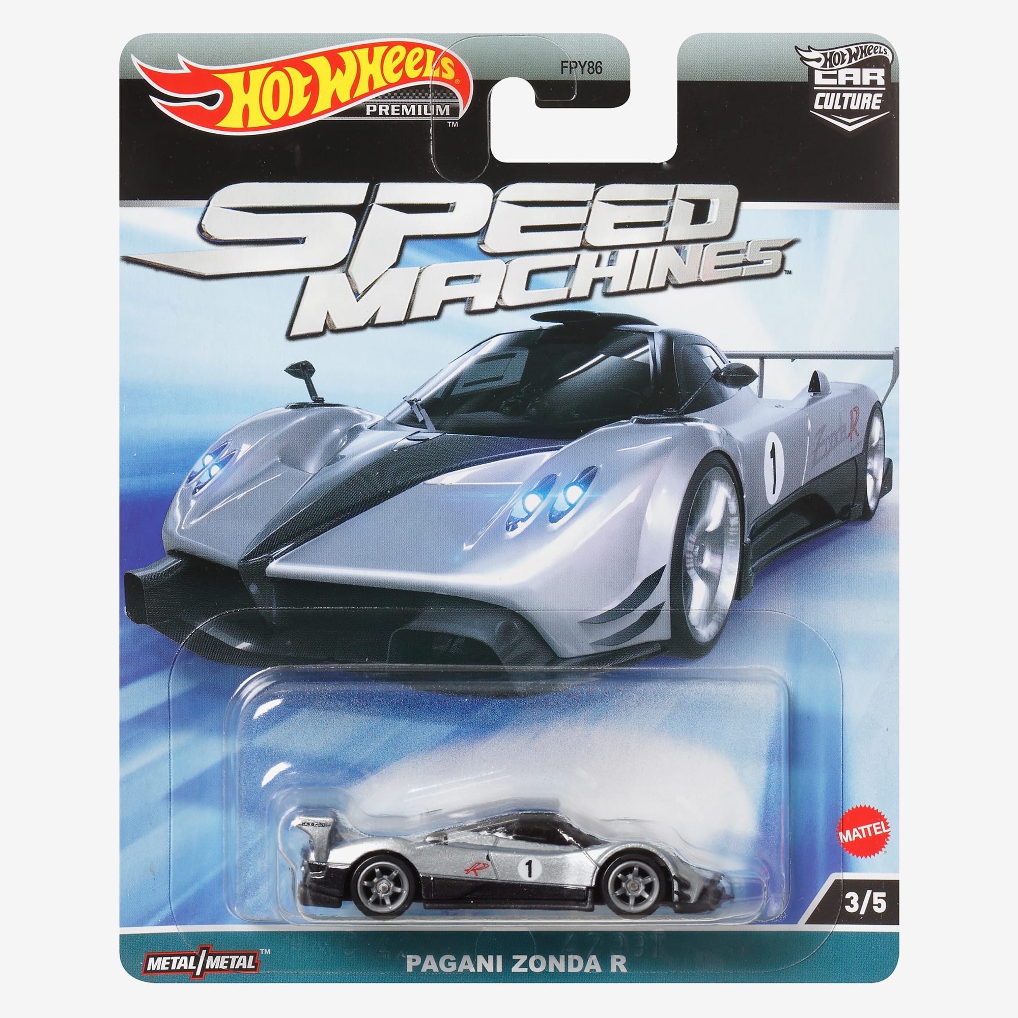 Hot Wheels Premium Car Culture Speed Machines – Pagani Zonda R