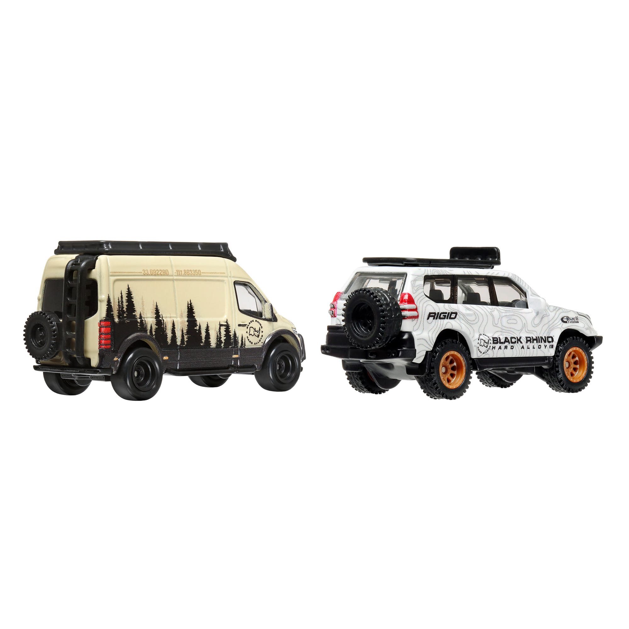 Hot Wheels Premium Car Culture 2-Pack - '05 Toyota Land Cruiser Prado & Mercedes Benz Sprinter Tourer