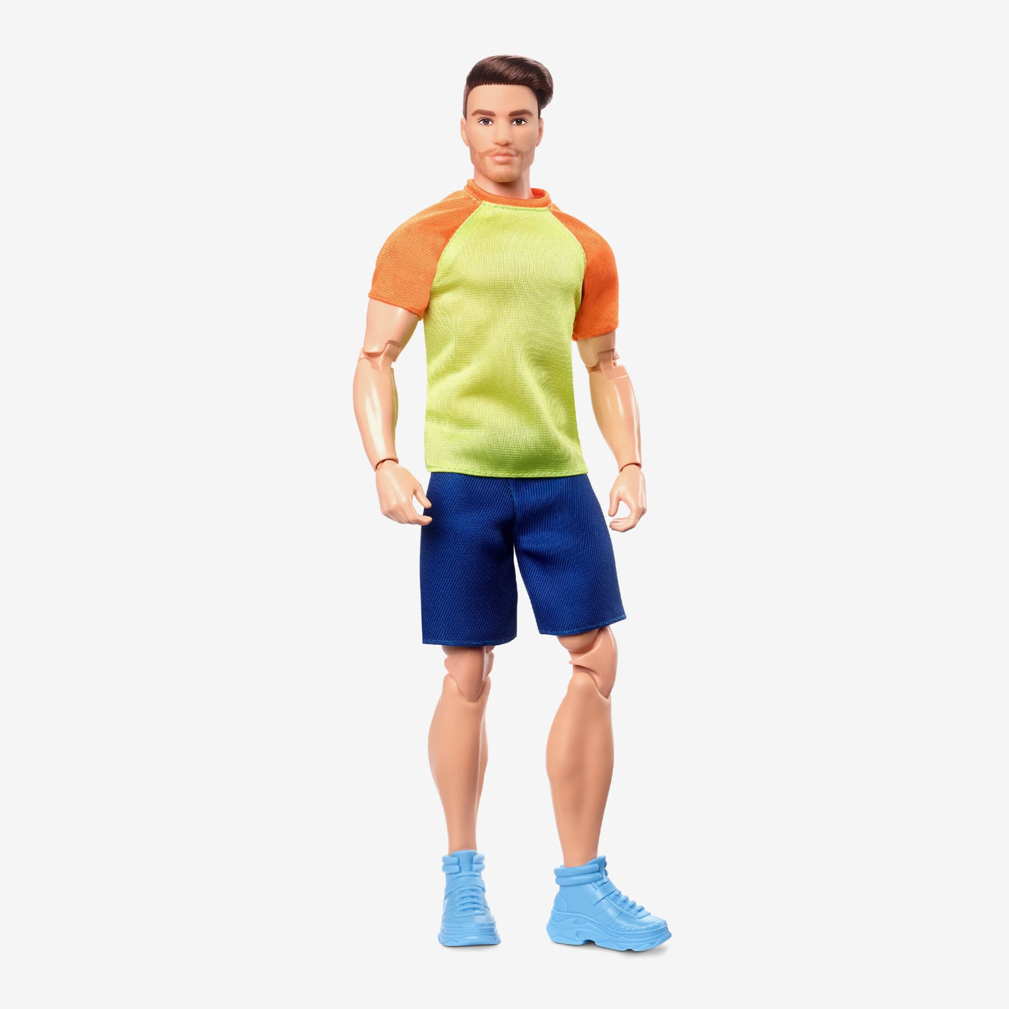 Barbie Looks Ken Doll (Buff Body, Curly Brunette Hair)