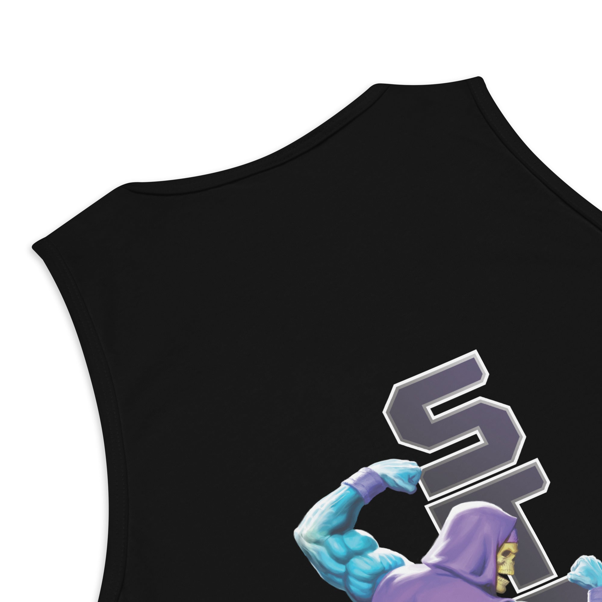 Masters of the Universe Gym Bro Skeletor Strong Black Tank Top