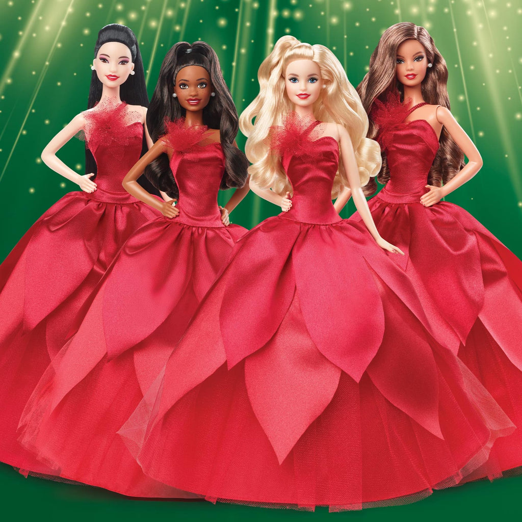 2022 Holiday Barbie Doll, Blonde Hair