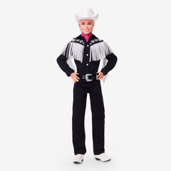 Ken Doll in Black and White Western Outfit – Barbie The Movie