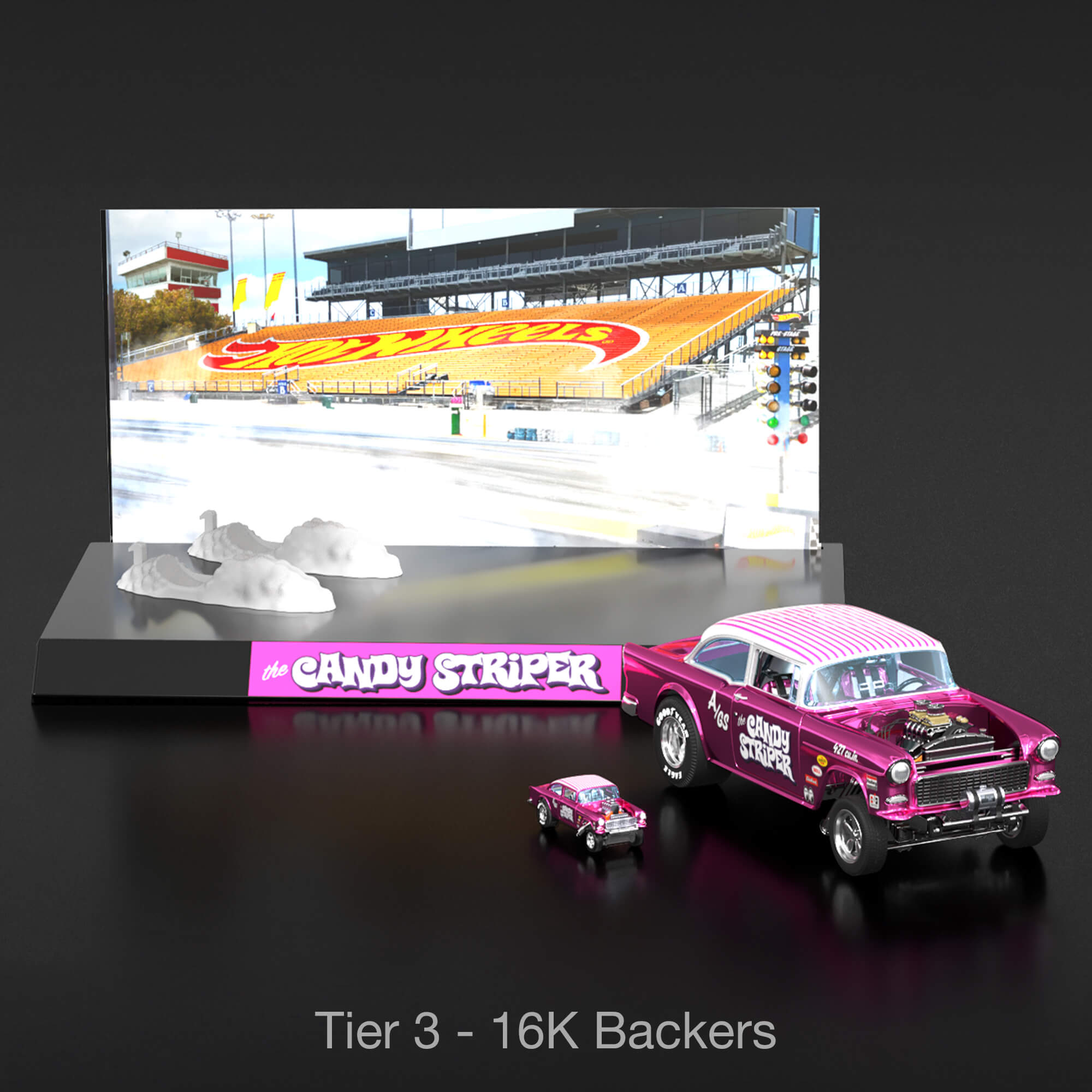 Hot Wheels RLC Exclusive 1:18 Scale ‘55 Chevy Bel Air Gasser “Candy Striper” - Crowdfund