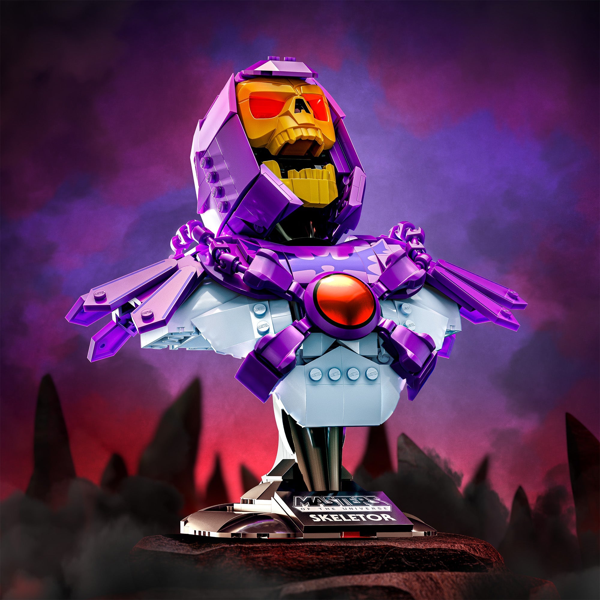 Mattel Brick Shop Masters of the Universe Buildable Skeletor Bust