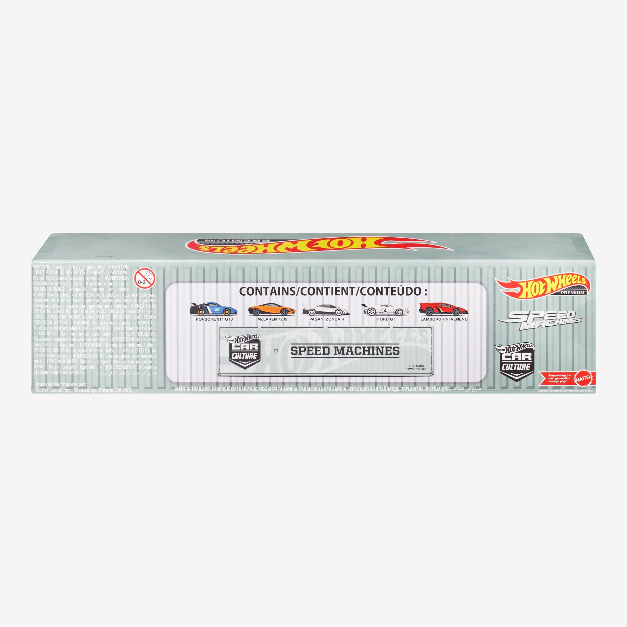 Hot Wheels Premium Car Culture Speed Machines Container Set