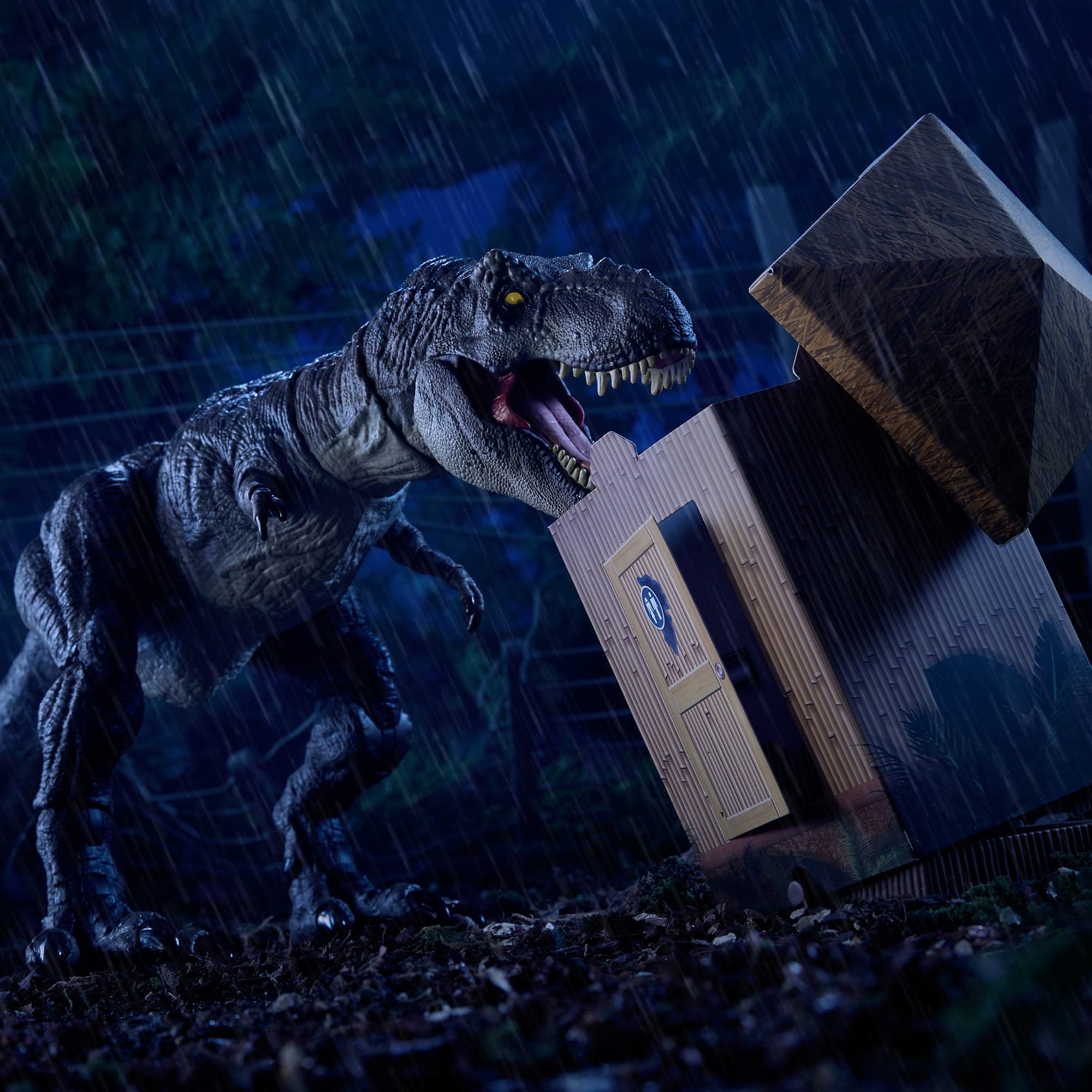 Jurassic World Hammond Collection Outhouse Chaos Set