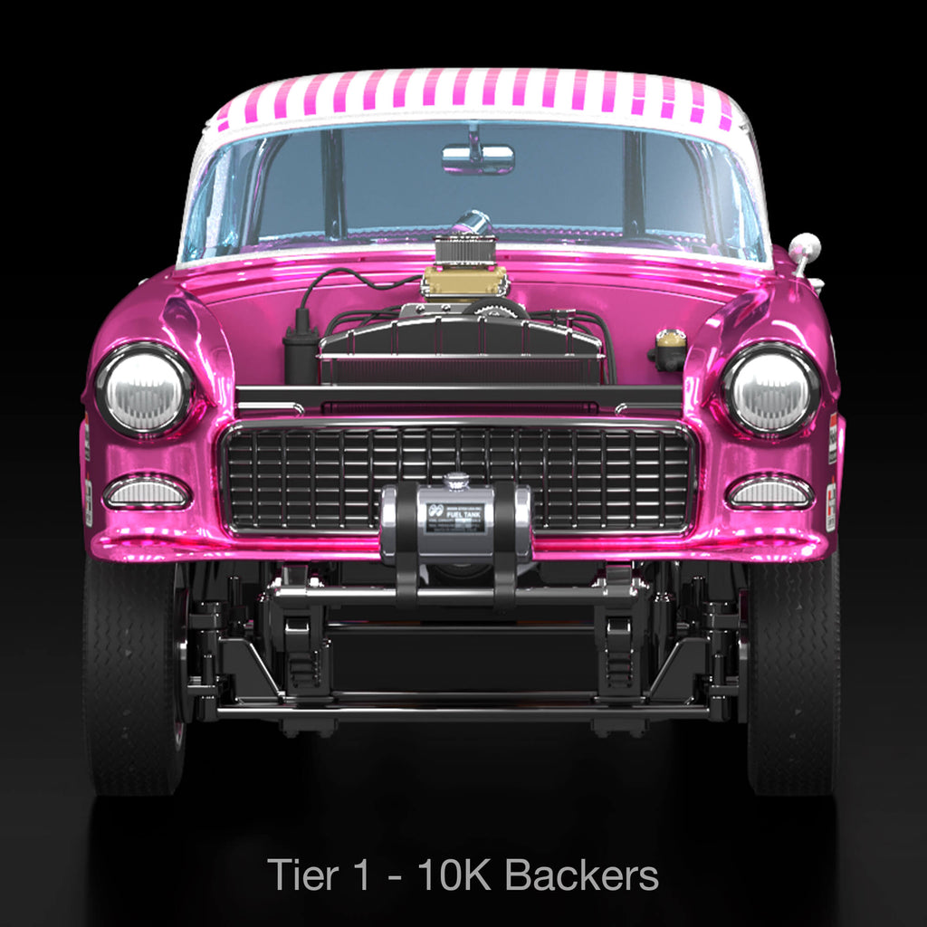 Hot Wheels RLC Exclusive 1:18 Scale ‘55 Chevy Bel Air Gasser “Candy Striper” - Crowdfund