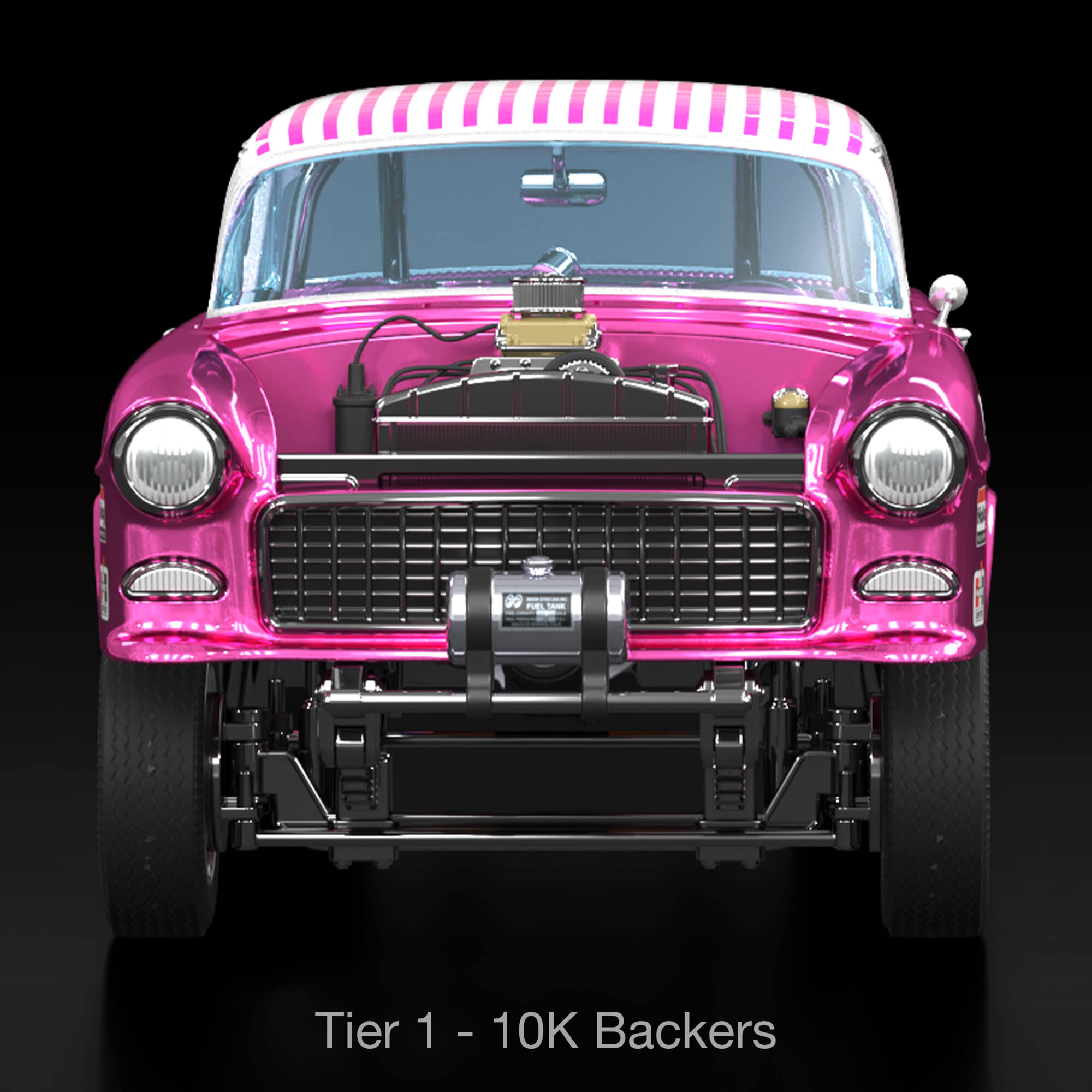 Hot Wheels RLC Exclusive 1:18 Scale ‘55 Chevy Bel Air Gasser “Candy Striper” - Crowdfund