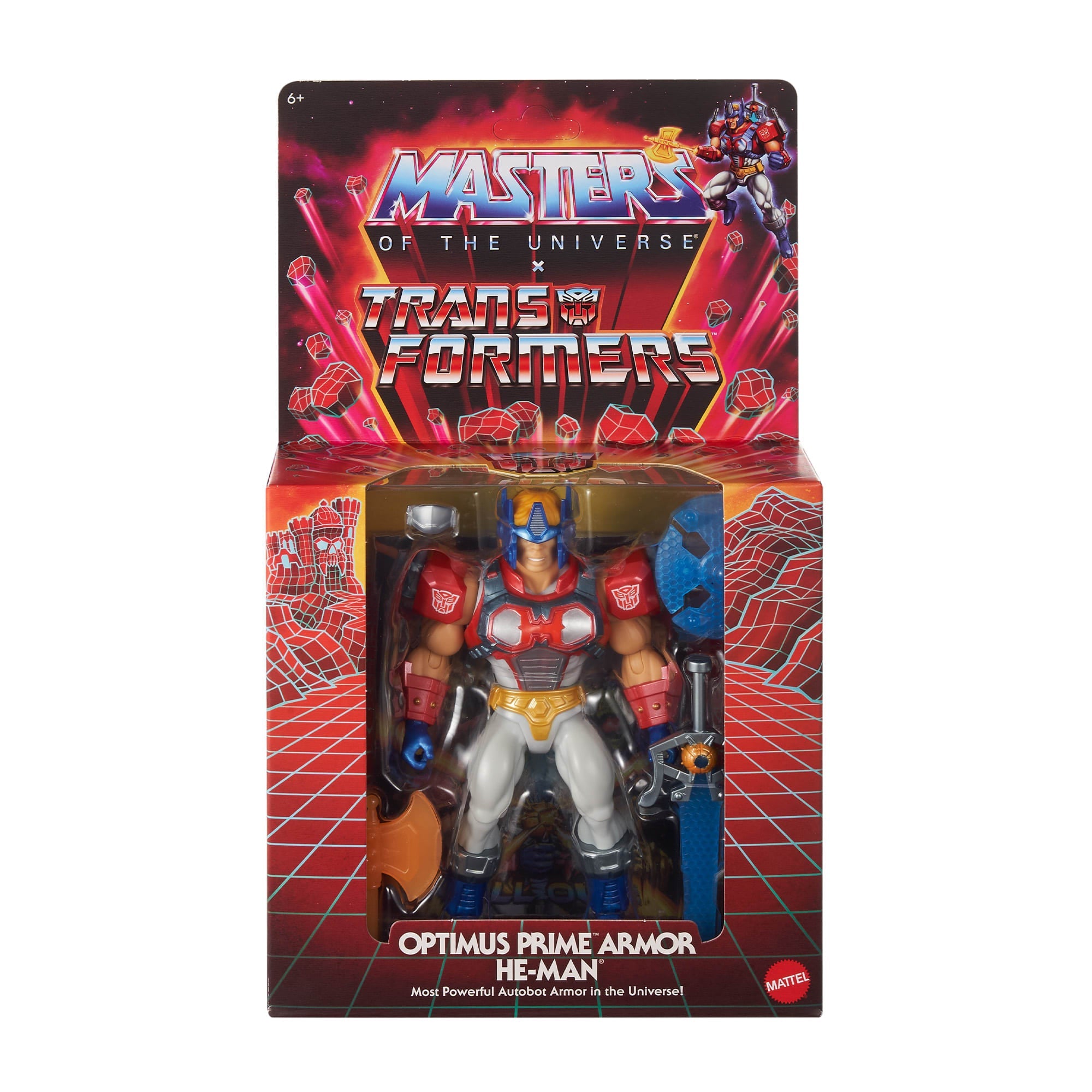 Masters of the Universe x Transformers Optimus Prime Armor He-Man Action Figure
