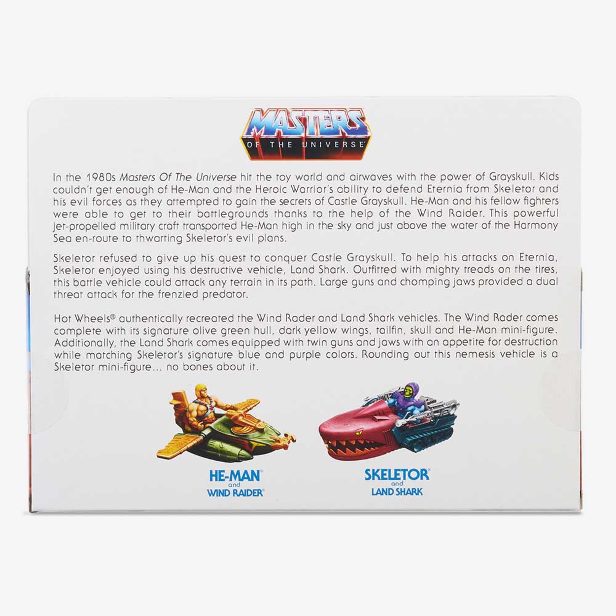 Hot Wheels Masters of the Universe Wind Raider vs. Land Shark