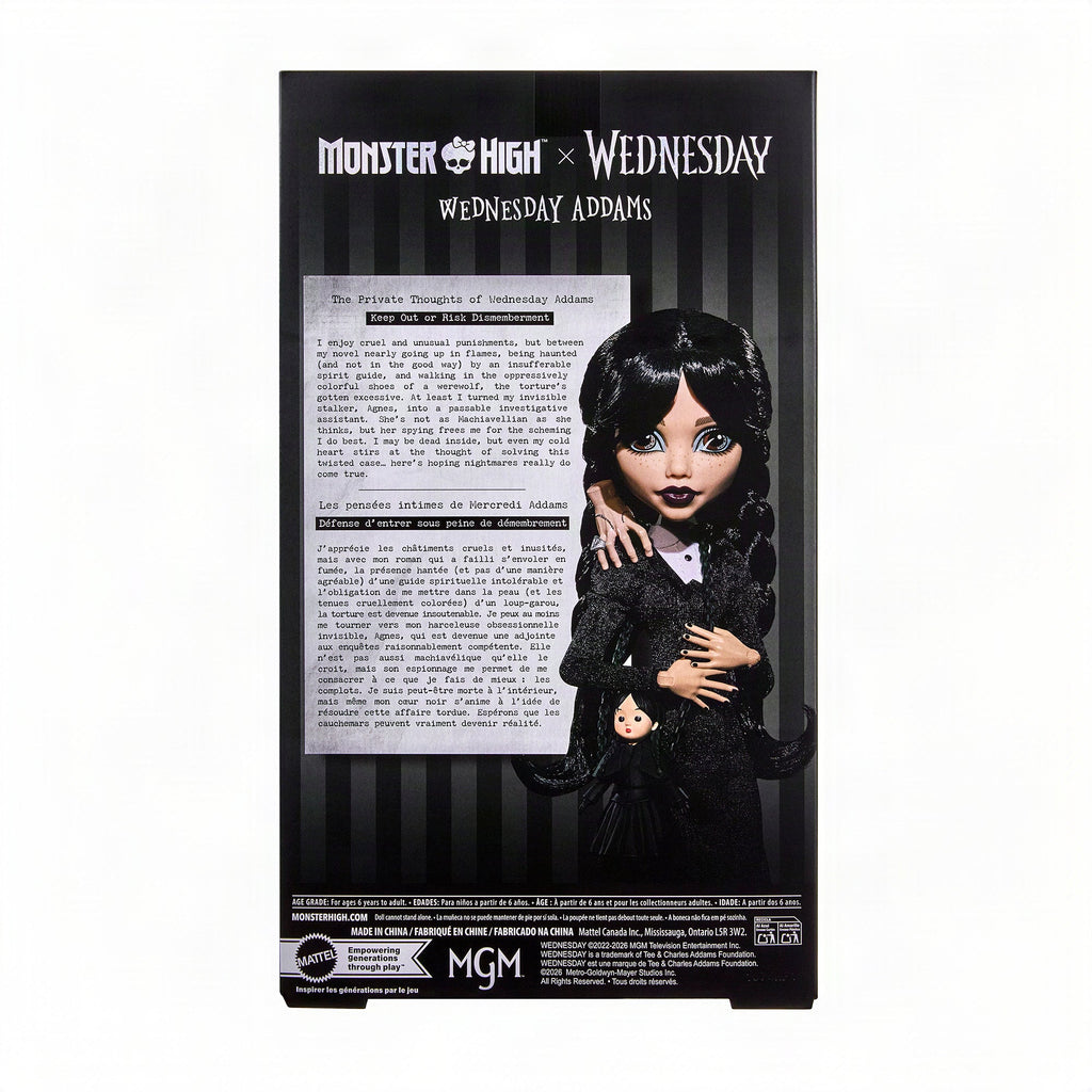 Monster High Wednesday Series Wednesday Addams Doll