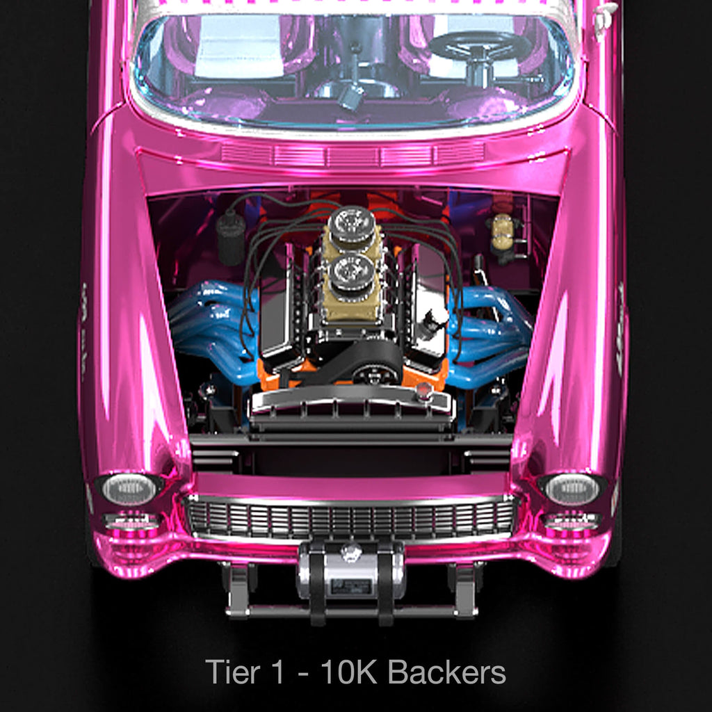Hot Wheels RLC Exclusive 1:18 Scale ‘55 Chevy Bel Air Gasser “Candy Striper” - Crowdfund