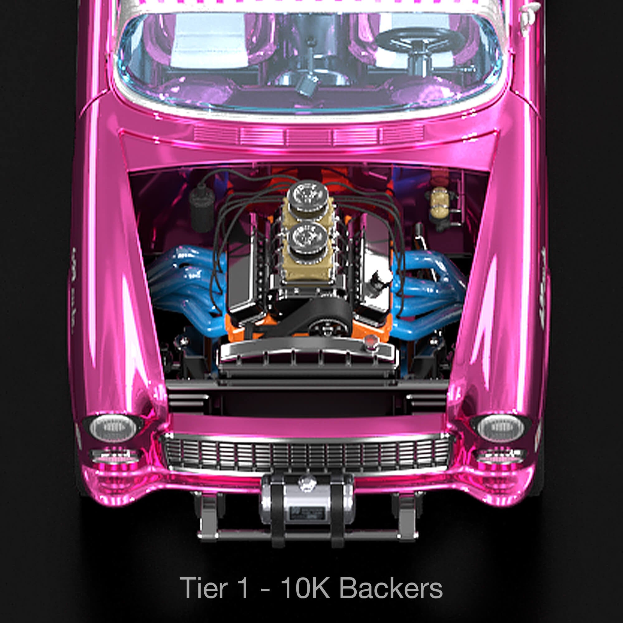 Hot Wheels RLC Exclusive 1:18 Scale ‘55 Chevy Bel Air Gasser “Candy Striper” - Crowdfund