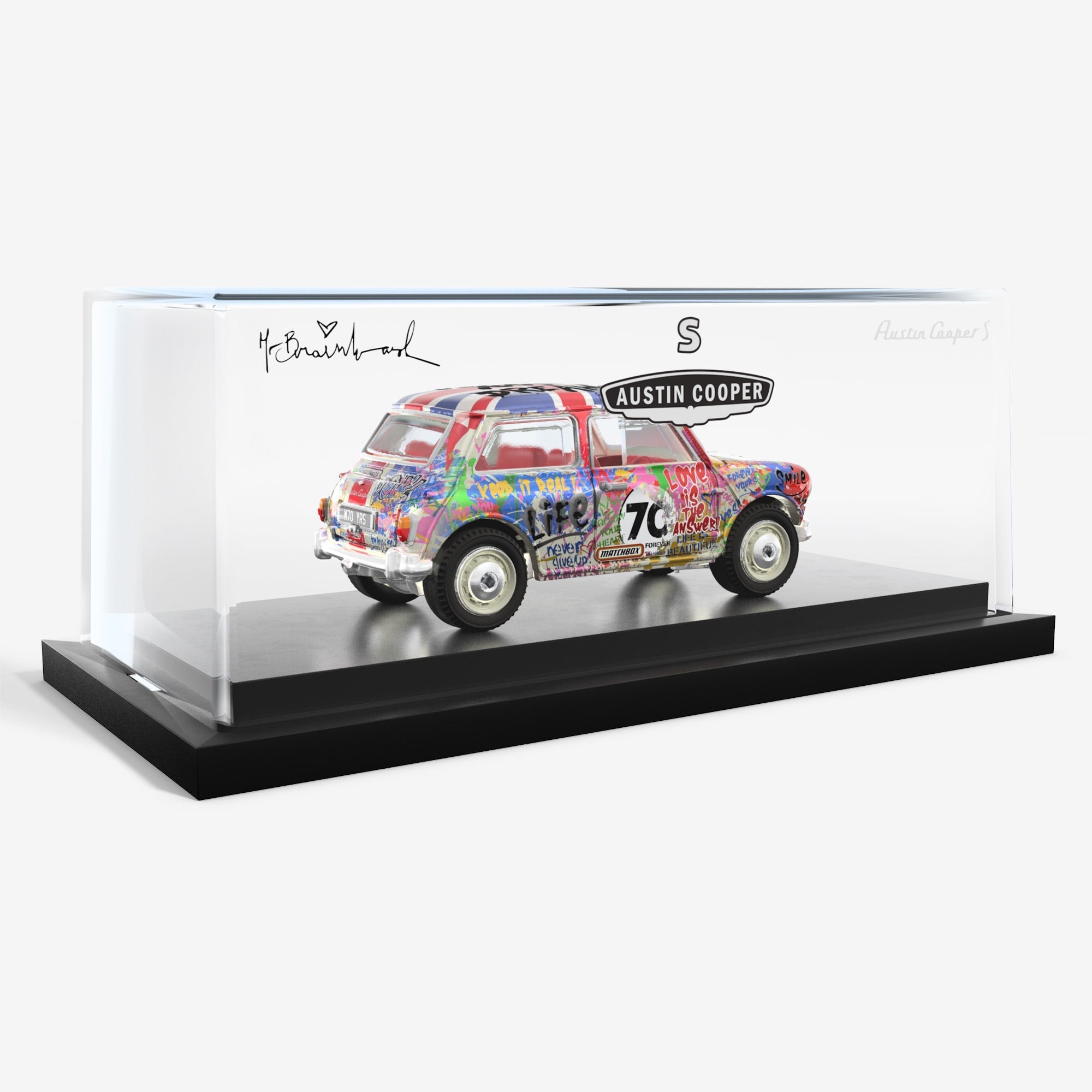 Matchbox x Mr Brainwash 1964 Austin Mini Cooper S
