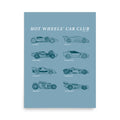 Hot Wheels Car Club Blue Poster